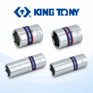 (K1) King Tony ลูกบล็อก 1/4″ 6p สั้น-ยาว
